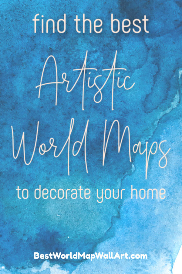 Artistic Maps to Decorate by JetSettingFools.com