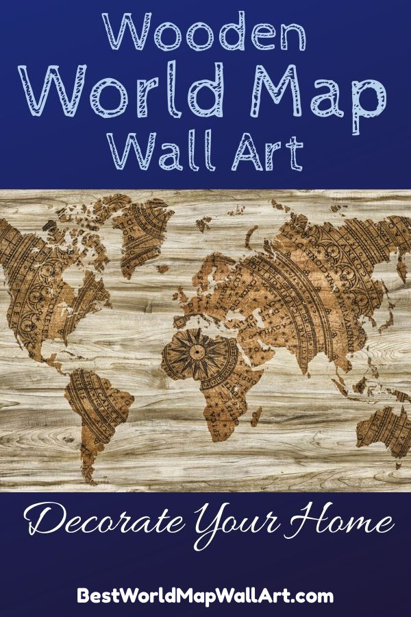 World Map and Poster to decorate the wall. – Misswood