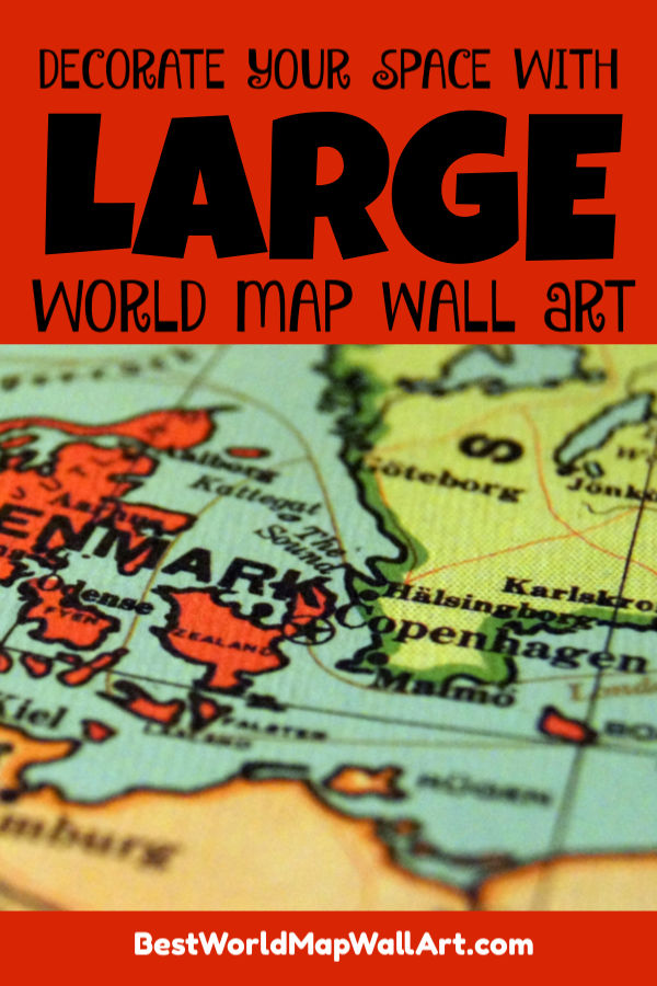 Large World Map Wall Art by BestWorldMapWallArt.com