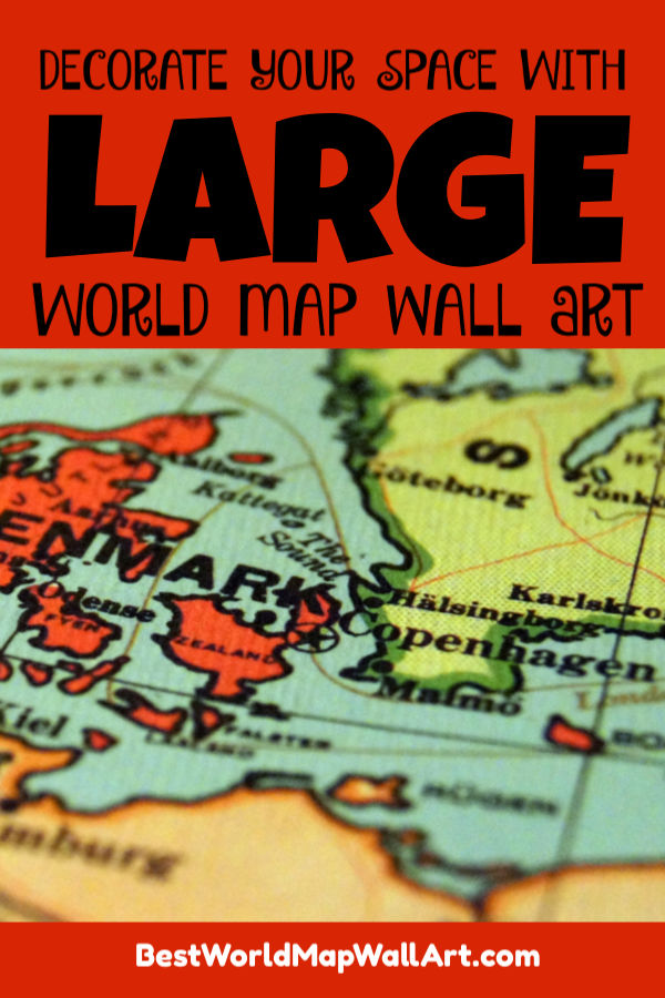 Large World Map Wall Art - Best World Map Wall Art