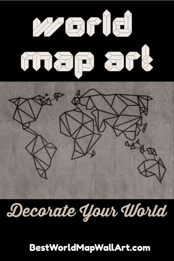 World Map Art by JetSettingFools.com